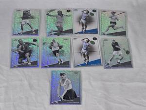 Lot of 8 Tennis Sports Cards Featuring Pete Sampras, Pat Rafter, John Newcombe, and Others - Includes Holo Features