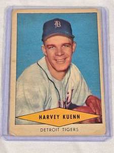 Harvey Kuenn 1954 Red Heart - Detroit Tigers Vintage Baseball Card