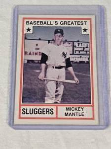 Mickey Mantle 1982 TCMA Baseballs Greatest Sluggers - New York Yankees Vintage Baseball Card