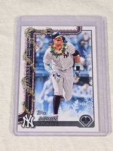 Aaron Judge 2025 Topps Holiday SP #H161 - New York Yankees Baseball Card