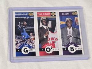 1996 Upper Deck Mini Bryant, Garnett, O��Neal Rookie Card