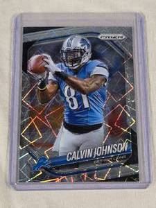 Calvin Johnson 2025 Panini Prizm Lazer Prizm #111 - Detroit Lions Football Card