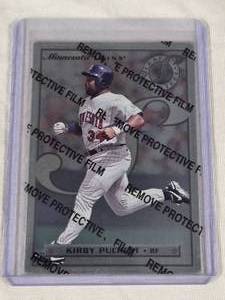 Kirby Puckett 1996 Leaf Steel #77 - Minnesota Twins Baseball Card