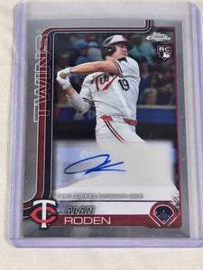 Alan Roden Rookie 2025 Topps Chrome Auto #AC-AR - Minnesota Twins Baseball Card