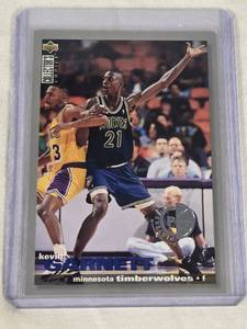 Kevin Garnett Rookie 1995 Upper Deck Collectors Choice Players Club Edition SP #275 - Minnesota Timberwolves Basketball Card