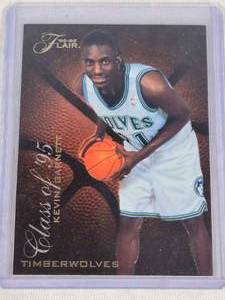 Kevin Garnett Premium Rookie Insert 1995-96 Flair Class of 95 #R-2 - Minnesota Timberwolves Basketball Card