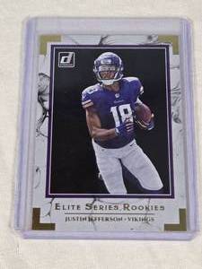 Justin Jefferson Rookie 2020 Donruss Elite Series Insert #ESR-JJ - Minnesota Vikings Football Card
