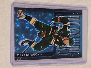 Kirill Kaprizov 2025-26 Upper Deck Dazzlers Blue Foil Insert #DZ-37 - Minnesota Wild Hockey Card