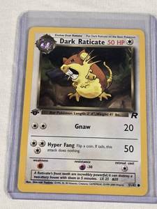Dark Raticate Pokemon 1st Edition #3582