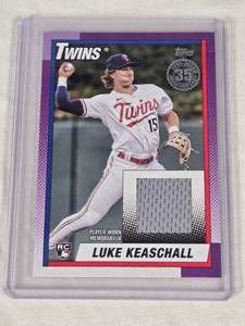 Luke Keaschall Rookie 2025 Topps Relic #LK - Minnesota Twins Baseball Card