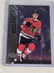 Connor Bedard Rookie 2023-24 SkyBox Metal Universe #198 - Chicago Blackhawks Hockey Card