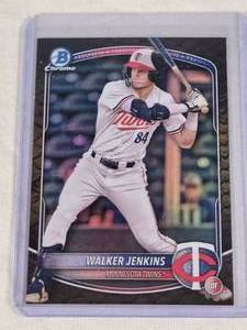 Walker Jenkins 2025 Bowman Chrome Bronze Snake Skin SP #BCP-1 - Minnesota Twins Baseball Card