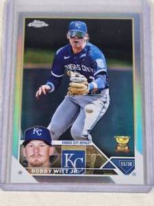 Bobby Witt Jr. Rookie Cup 2023 Topps Chrome Refractor #176 - Kansas City Royals Baseball Card