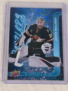 Jesper Wallstedt Rookie 2024-25 Upper Deck Dazzlers Insert #DZ-53 - Minnesota Wild Hockey Card