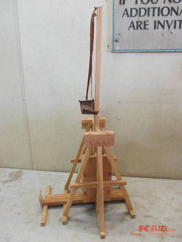 Handmade mini catapult