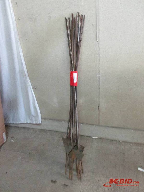 Lot of fence posts