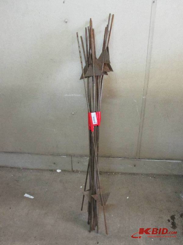 Lot of fence posts