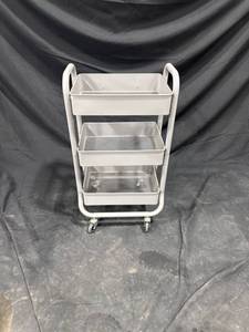 Three-Tier Metal Utility Cart