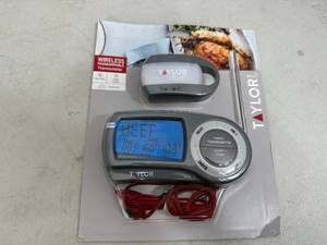 New Taylor Wireless Programmable Thermometer for Grilling  Cooking