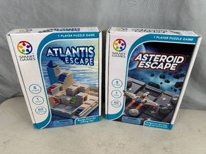 2 New 1 Player Puzzle Games - Atlantis Escape and Asteroid Escape