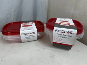 6 New Food Storage Containers with Lids