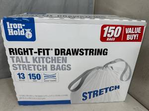 Large Box of 150 Kitchen Size Trash Bags