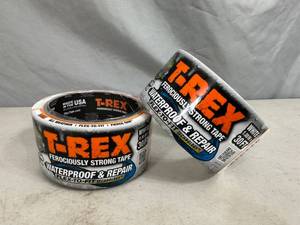 2 New Rolls of T-Rex Waterproof  Repair Tape