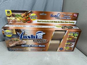 New 2 Pack Copper Non Stick Grill Mats