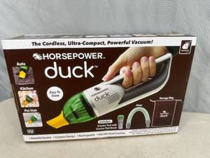 New Horsepower Duck Compact Cordless Vacuum