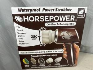 New Horsepower Waterproof Power Scrubber