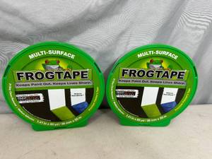 2 New Rolls of Frogtape Premium Painters Tape - 1.41 inch