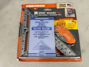 New Swanson Aluminum Speed Square and Folding Utility Knife Combo