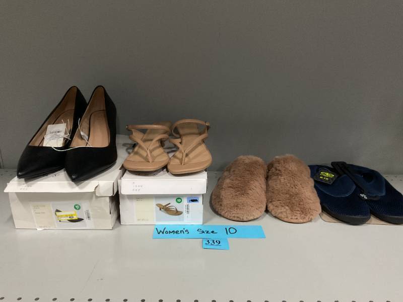 LOT OF 4 Womens Shoes Size 10 (New & Slightly Used)