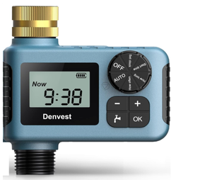 Denvest  Hose Timer with Brass Inlet, Water Timer for Garden Hose Faucet, Sprinkler Timer Outdoor