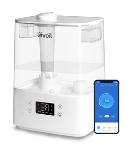 Levoit Classic 300S Ultrasonic Top-Fill Water Tank Smart Humidifier with Aromatherapy, White