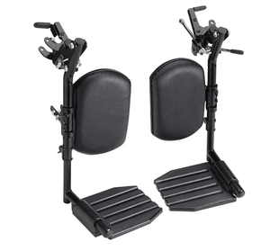 Invacare Swing-Away Elevating Legrests, Aluminum Footplates, and Padded Calf Pads