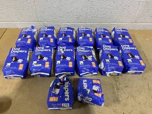 LOT OF 14 up&up Dog Diapers Size XS