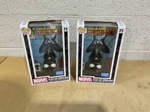 LOT OF 2 Funko Pop Marvel Black Suit Spider-Man #71