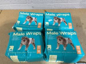 LOT OF 4 up&up XS Dog Diapers Waists 8 To 12 Up To 10Lb.