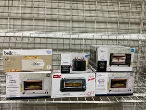 LOT OF 6 Toasters (Variety Brand)