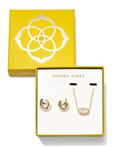 Kendra Scott Elisa Mikki Set - Gold Ivory Mother of Pearl