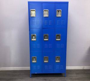 Premium Lockers 3 Tier 72x35.5x16 (Used, Minor Transit Damage)