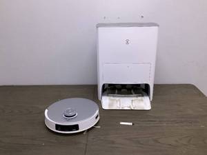 ECOVACS DEEBOT T20 Omni (DLX23) Robot Vacuum and Water Mop Washing,-Drying,White (Used, Missing Mop Spiner Legs)