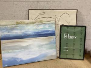 LOT OF 3 Wall Decor & Frame
