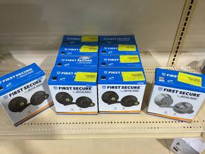 LOT OF 10 First Secure By Schlage Deadbolt & Keyed Lever Combo Sets