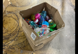 LOT OF Plastic Water Bottles With Straws (For Adults & Kids)