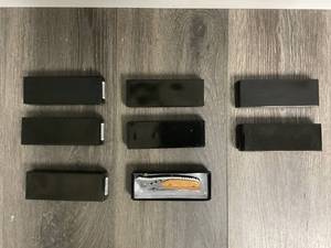 LOT OF 8 Neptune 7.75 Light Wood Pocket Knives