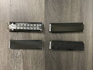 LOT OF 4 Novelty Barber Hair & Beard Folding Balisong Butterfly Combs - Unique Hairdresser Tool