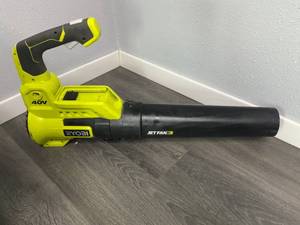 Ryobi 40-Volt Cordless Variable-Speed Jet Fan Leaf Blower, RY40408 (Used, Bare Tool, No Battery Or Charger)