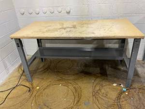 Uline Industrial Workbench,  6ftx3ft With Electrical Knockouts (Used)